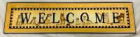 Welcome Door/Wall Sign with Dogs, 20&rdquo; x 5&rdquo;