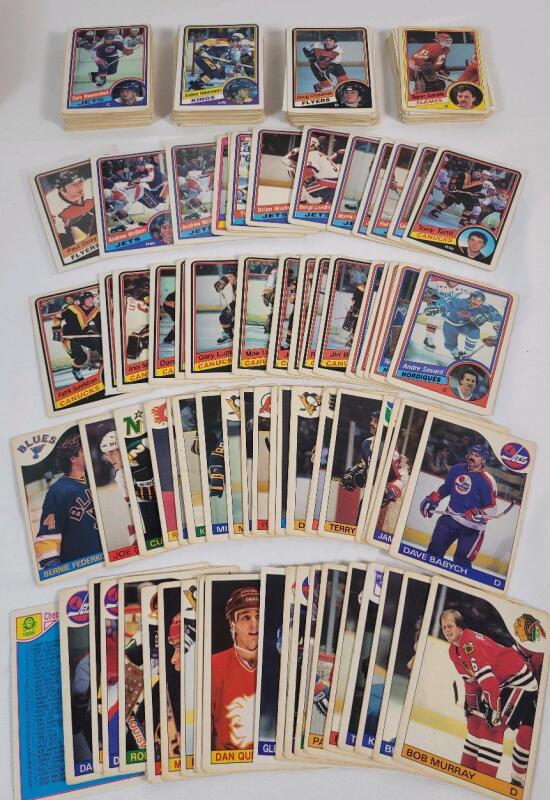 1984-86 O Pee Chee NHL Hockey Trading Card Singles . '84-'85 - 40 Trading Cards & '85-'86 - 75 Trading Cards . Will include Doubles