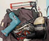 20+ Assorted Tools. Black and Decker working, Makita has no cord.
