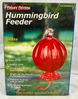 Frisky Friends Glass Hummingbird Feeder, Approx. 5&rdquo; x 7&rdquo;