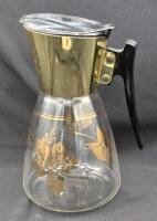 MCM Vintage Colony Glass Coffee Warmer Pitcher Carafe Heatproof USA