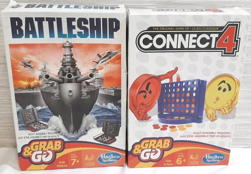 2 As New Grab & Go Tabletop Games, Including Battleship & Connect 4