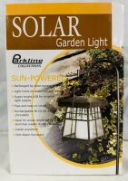 As-New Parkline Collections Solar Garden Light, Lamp Measures 5&rdquo; x 5&rdquo; x 5&rdquo;