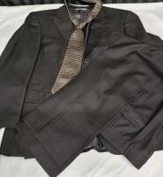 Men's sz 40R Jacket sz 34 Pants Wilke Rodriguez Suit & Protocol Tie