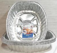 6 New Jiffy-Foil Giant Oval Rack Roasters | 16"&times;13⅛"&times;3⅛"