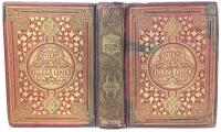 Antique Late 1800s POEMS BY ELIZA COOK, Illustrated, Routledge & Co, Gilded Edges