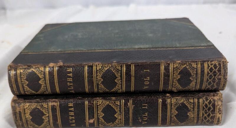 Antique Hardcover Altham Books. Volumes 1 & 2. 1849 Print Date.