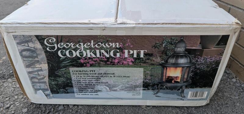New Veranda Georgetown Cooking Pit. 24" Diamater. Original Seal Intact