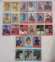 1971 - 1979 O Pee Chee NHL Hockey Trading Card Singles , 24 Trading Cards