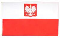 2 New AZ Flag Poland with Eagle Flags, 90x60cm