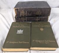 4 Antique Hardcover Books. Published in 1875 to 1915.Tallest 11" Tall.