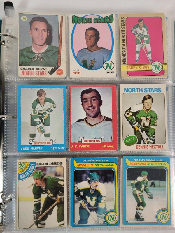 1969 - 2024 Minnesota North Stars / Dallas Stars NHL Hockey Trading Card Singles , 202 Trading Cards .
