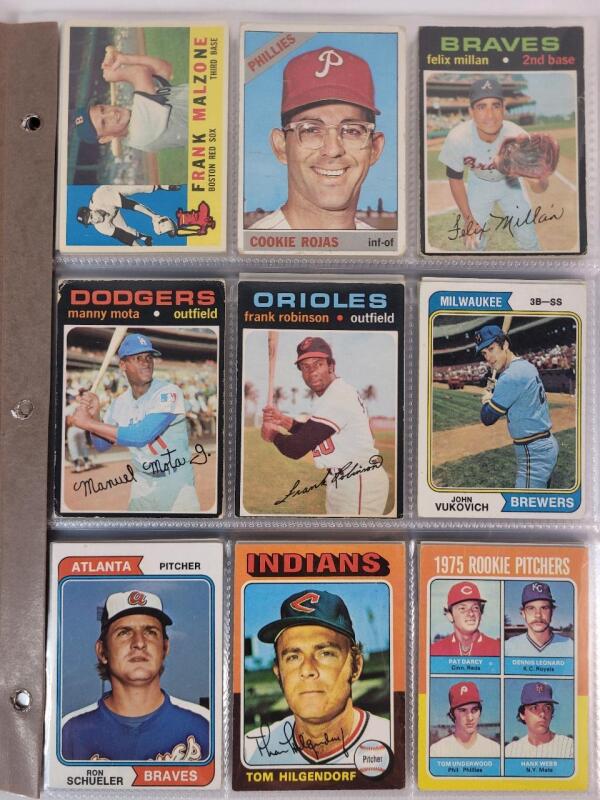 1960, 1966 & 1971-1991 Topps MLB Baseball Trading Card Singles , 108 Trading Cards