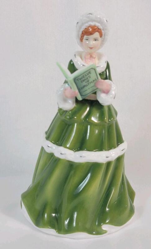 Royal Doulton " The Twelve Days of Christmas - The Ninth Day " Figurine , HN 5410 . Measures 6 ⅜" tall . No chips or cracks