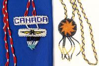 2 Vintage Native-Style Beaded Necklaces, 23" - 26" Long
