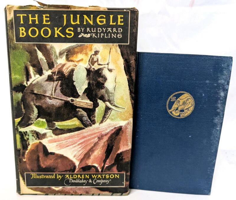 2 Antique to Vintage RUDYARD KIPLING Books : 1919 "The Years Between" First Edition, 1948 The Jungle Books Vol 2