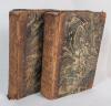 Antique 1793 " The Connoisseur " by Mr. Town , Critic and Censor-General Vol. 1 & Vol. 3 Hardcover Books . Missing Vol. 2 . Age Appropriate Wear