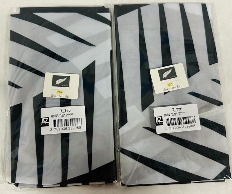 2 New AZ Flag New Zealand Silver Fern Flags, 90x60cm