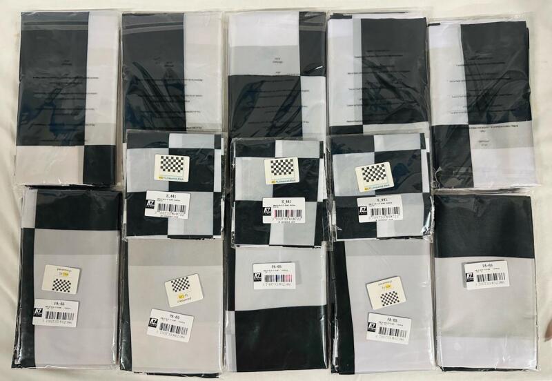 13 New AZ Flag Black and White Checkered Flags; 10 are 150x90cm, 3 are 45x30cm