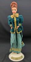 Vintage 1996 Special Edition YULETIDE ROMANCE BARBIE with Stand & Shoes