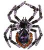 Baroque Luxury Spider Brooch Elegant Purple Citrine Rhinestones Statement Piece Approximately 2.25 x 1.75&rsquo;&rsquo;