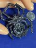 Baroque Luxury Spider Brooch Elegant Purple Citrine Rhinestones Statement Piece Approximately 2.25 x 1.75&rsquo;&rsquo; - 5