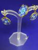 925 Italy Gilt Murano Glass Millefiori Pendant and Pierced Earring Set see description for more - 5