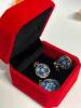 925 Italy Gilt Murano Glass Millefiori Pendant and Pierced Earring Set see description for more - 6