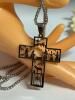 Intricate Cross Pendant Necklace with Engraved Figures Cross 1.8&rsquo;&rsquo; with Bale Chain 24&rsquo;&rsquo;1.5&rsquo;&rsquo; extender approximate - 5