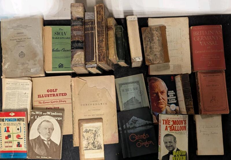 [As-Is] Assorted Antique to Vintage Books In Full, In Parts & In Pieces, Conditions + Ages Vary Wildly