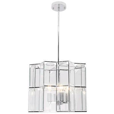 New - Decor Living Octavia 4 -Light Polished Chrome Modern/Contemporary Ceiling Light .