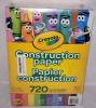 Crayola Construction Paper , 720 Sheets , 12 Colours - New , Sealed