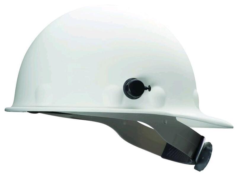 New HONEYWELL Fibre-Metal P2HNQRW01A000 Super Eight Fiber Glass Ratchet Cap Style Hard Hat with Quick-Lok, White (One Size Fits Most)