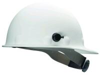 New HONEYWELL Fibre-Metal P2HNQRW01A000 Super Eight Fiber Glass Ratchet Cap Style Hard Hat with Quick-Lok, White (One Size Fits Most)