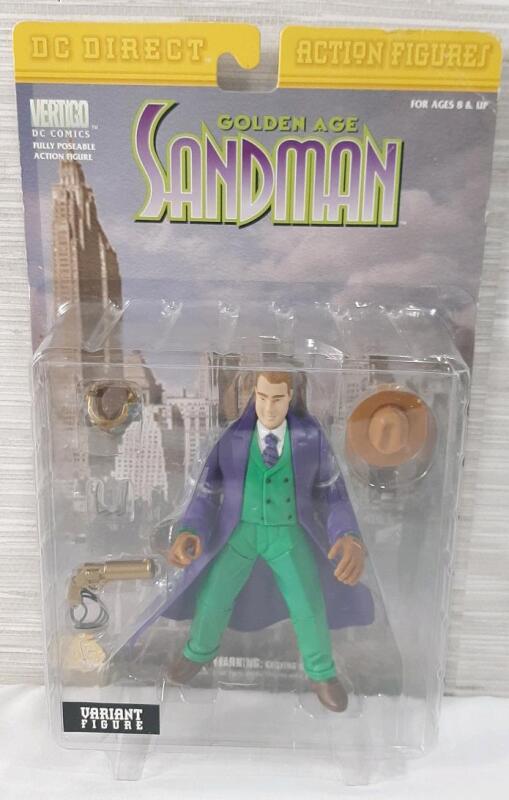 New DC Comics Golden Age Sandman Posable Figure | Figure Measures 6" Tall