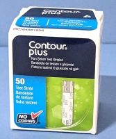 50 New CONTOUR PLUS Glucometer Test Strips.