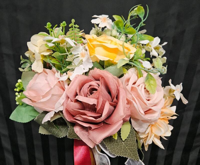 New faux flower bouquet