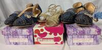 3 New Girls Princess Style Shoes. Sizes 26-33