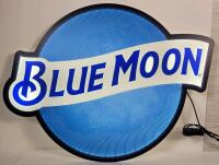 New - BLUE MOON Lager LED Light-Up Bar Sign . Measures 24"&times;18 &frac34;"&times;1 &frac14;" . Tested Working .