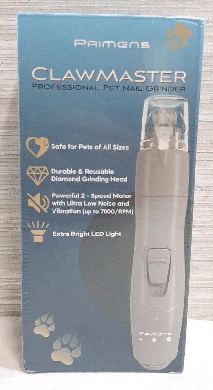 New Primens Clawmaster Professional Pet Nail Grinder