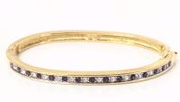 Vintage Signed SWAROVSKI Swan Hinged Bangle, 2.75" &times; 2"