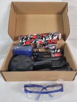 New - Gcock Crystal Bullet Series Gel Ball Blaster Pistol w/Extras . Max 65fps . Model # F807-3D . Box front has cut , does not effect product