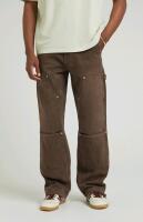 New Size 34&times;32 Men's PACSUN l Stretch Brown Baggy Carpenter Jeans, Mid Rise. Baggy Fit, Wide Leg, Mid-Stretch | Retails $69.95!