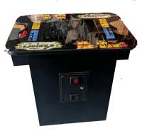 [WOWZERS] iCade Cocktail Arcade Machine With 60 Pre-Loaded Retro Games, Coin-Optipnal - Full Size 19" LCD Screen, Buttons and Joystick - Mrs Pac-Man & Galaga Mat [No Key For Coin Hatch] 22.25" &times; 32" &times; 28.5"