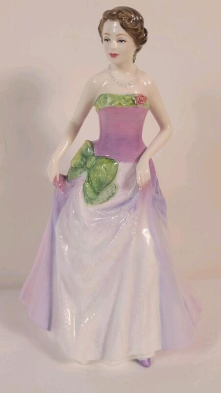 Royal Doulton " Jessica " Figurine , HN 3850 . Figure of the Year 1997 . Measures 8" tall . No chips or cracks