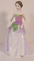 Royal Doulton " Jessica " Figurine , HN 3850 . Figure of the Year 1997 . Measures 8" tall . No chips or cracks