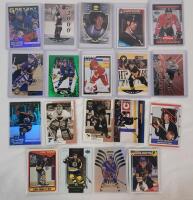1989 - 1999 NHL Hockey Stars Trading Card Singles . Wayne Gretzky , Jaromir Jagr , Sergei Fedorov , Mark Messier , Brett Hull plus More . 19 Trading Cards