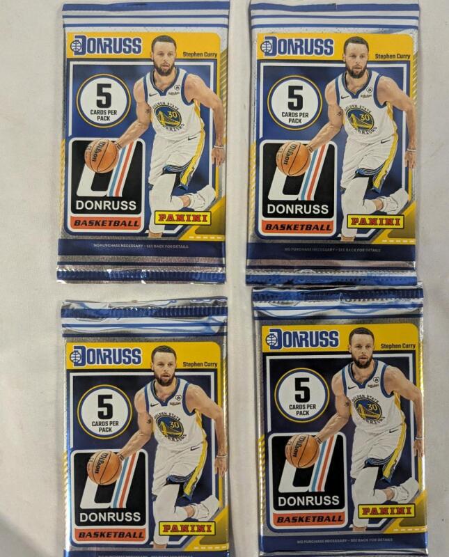 4 New Donruss Panini Basketball Packs. 5 Cards per Pack.