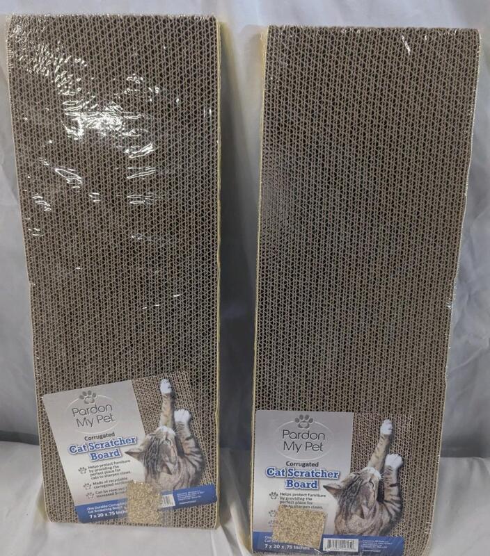 2 New Pardon My Pet Scratch Boards. 7"x20"x.75"