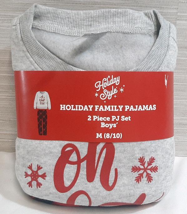 New Holiday 2 Piece PJ Set for Boys | M Size